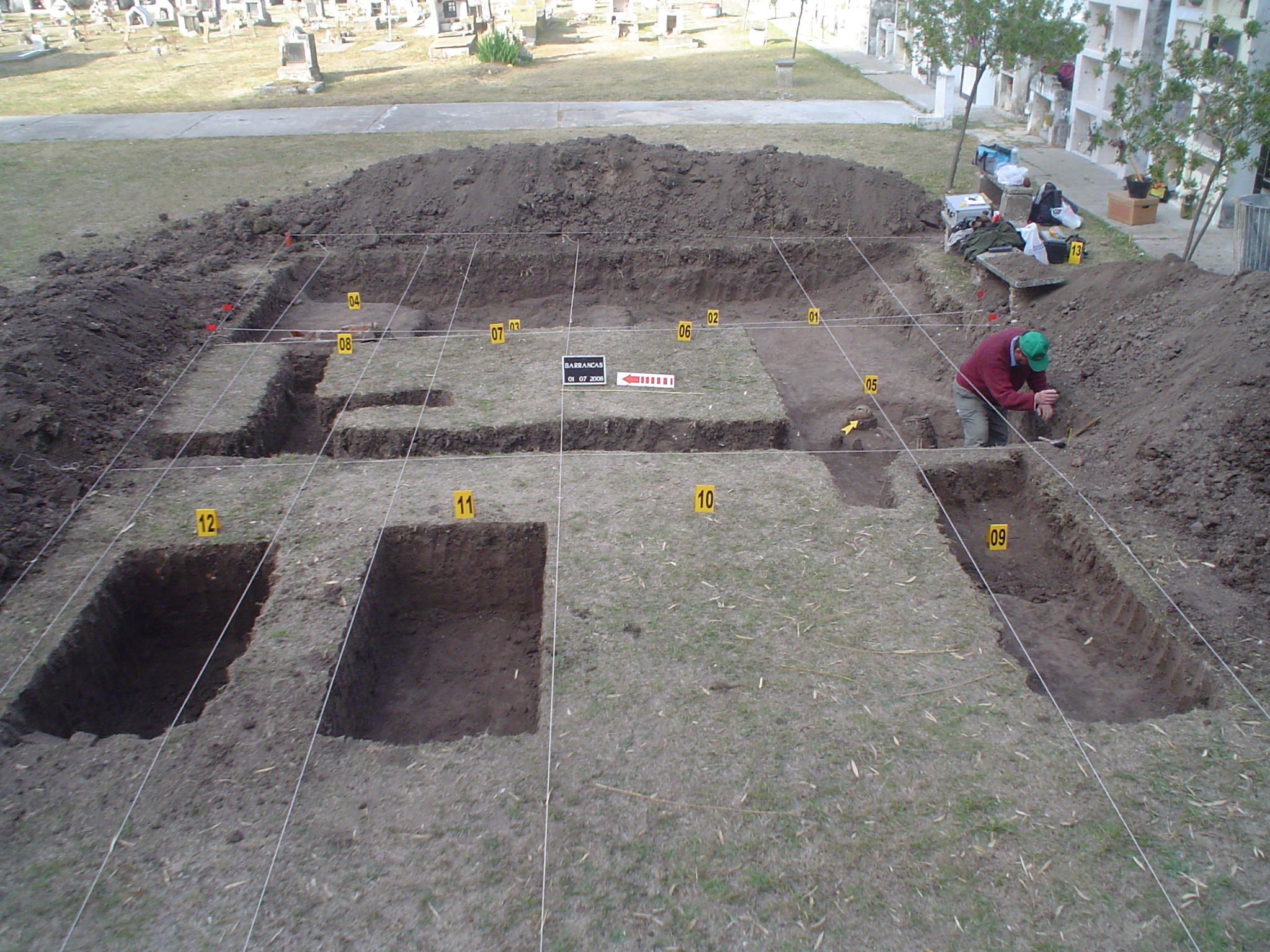 Cementerio de Barrancas, Santa Fe, 2008. Archivo EAAF.